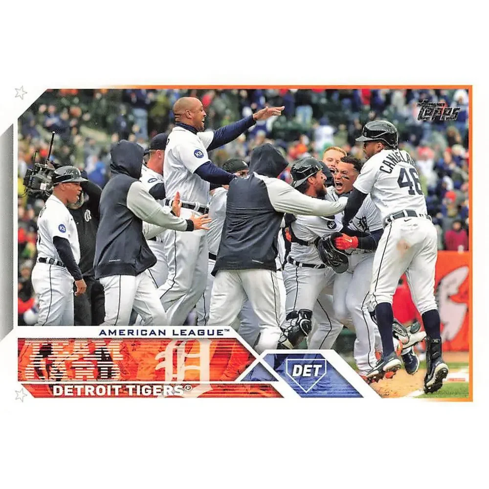 2023 Topps Detroit Tigers Team Card 555 Detroit Tigers